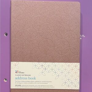 Erin Condren Softbound Address Book with Brown Cover
